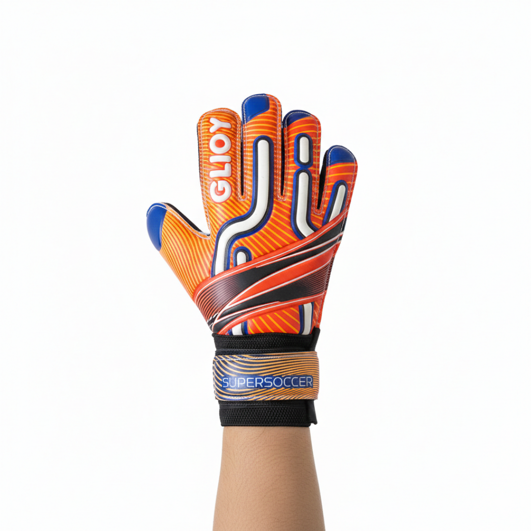 Guante Portero/Arquero Super Soccer Naranja Azul