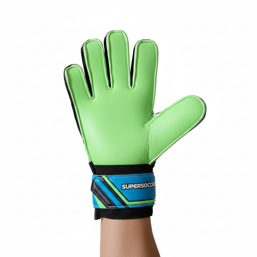 Guante Portero/Arquero Super Soccer Azul Verde