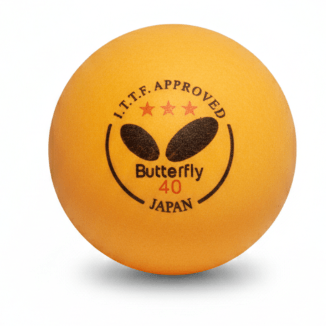 pelota ping pong butterfly 40mm naranja