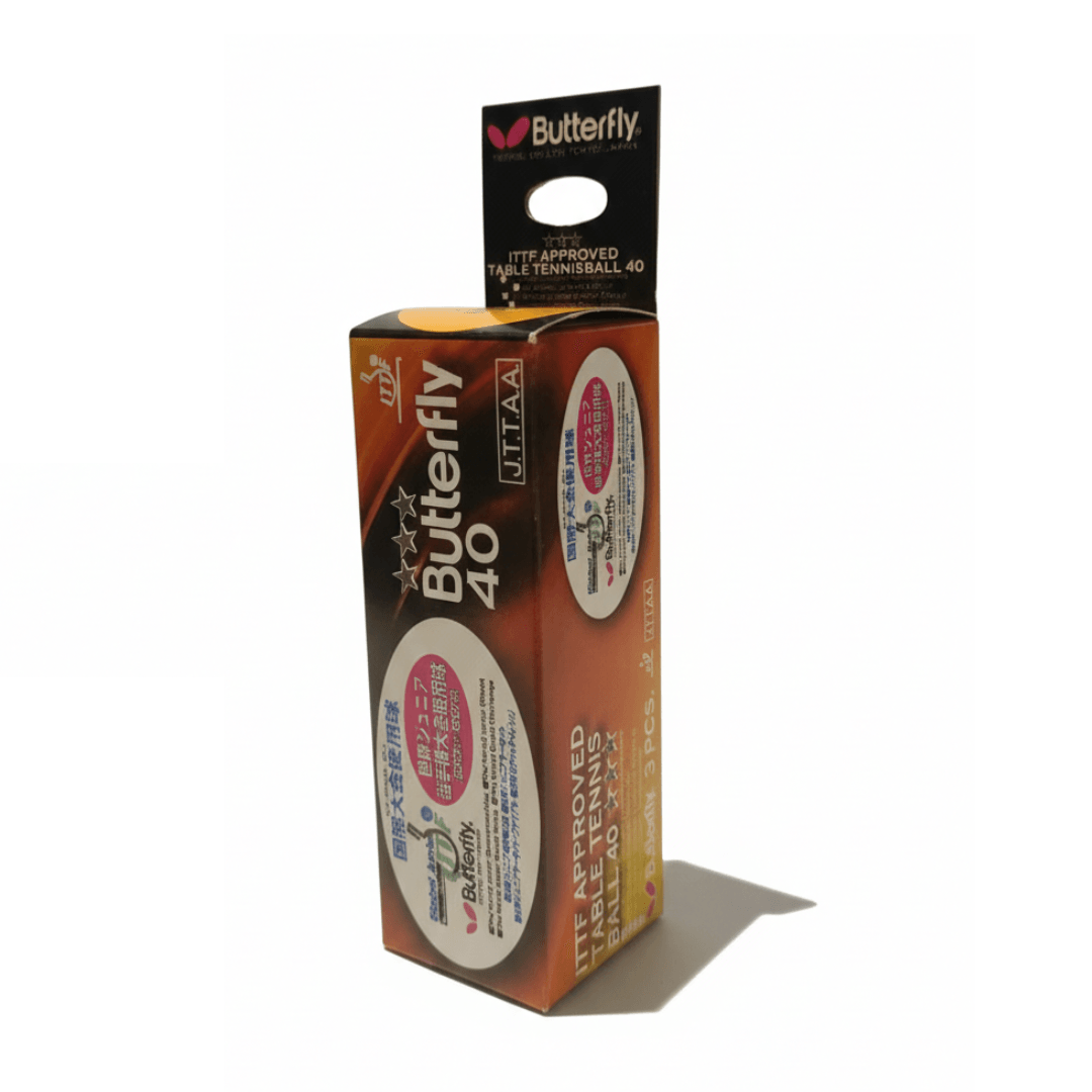pelota ping pong butterfly 40mm naranja