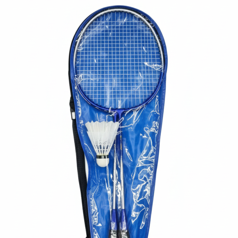 Set 2 Raquetas de Bádminton En Aluminio + Gallitos + Estuche ZD Sports