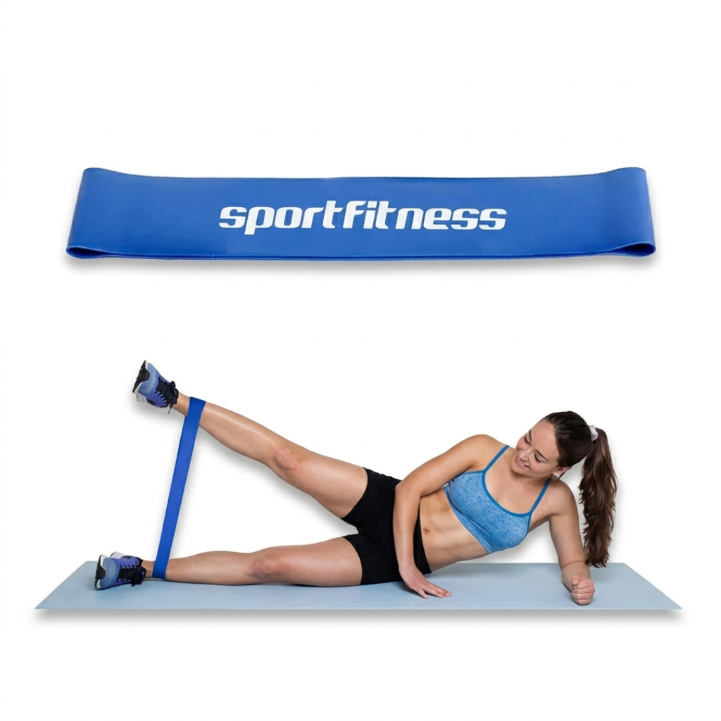 Banda Elástica Cerrada de Resistencia Baja Azul Sportfitness