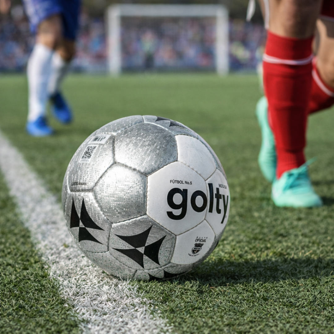 Balón De Fútbol Profesional Magnum Gris Tamaño 5 Cosido a Mano Cancha Sintética