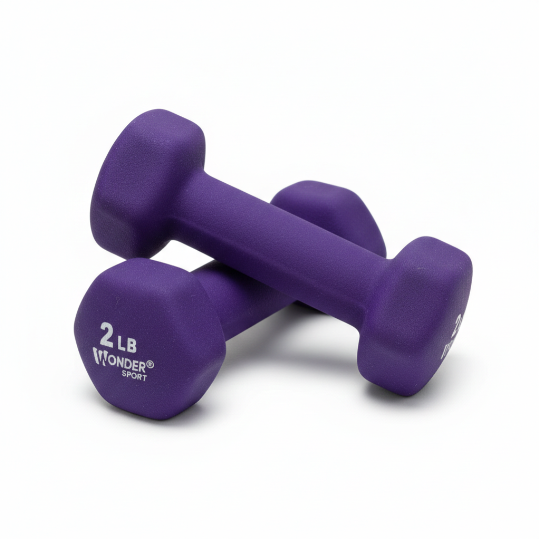 Mancuerna / Pesa Encauchetada 2 Libras Morada (unid)