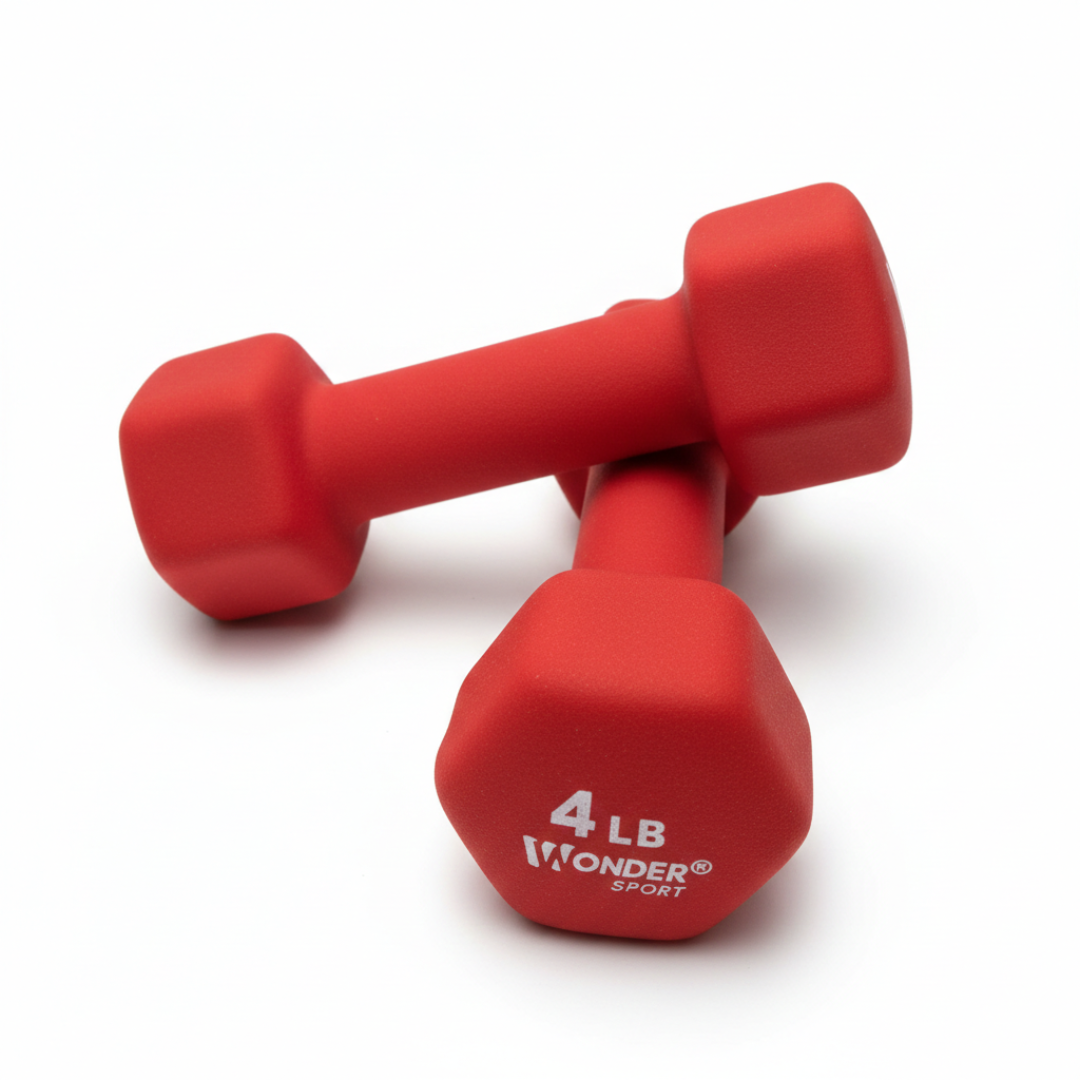 Mancuerna / Pesa Encauchetada 4Lb Roja (unid)