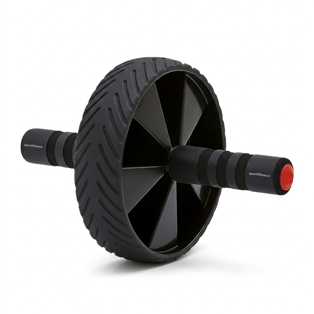 Rueda Abdominal Encauchetada - Rodillo Abdominal Gimnasio Sportfitness