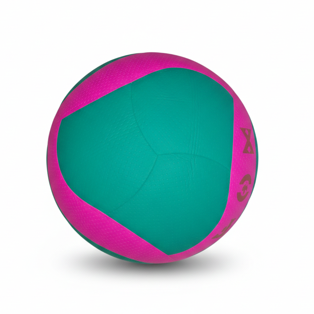 Balón de Voleibol Tamaño 5 Competencia Laminado Cuero PU FOX Verde Rosa