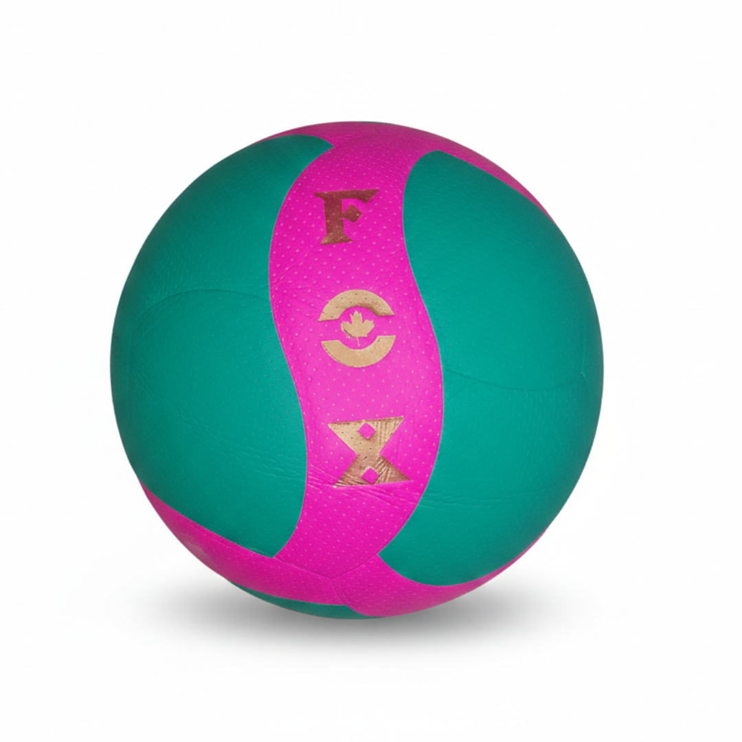 Balón de Voleibol Tamaño 5 Competencia Laminado Cuero PU FOX Verde Rosa