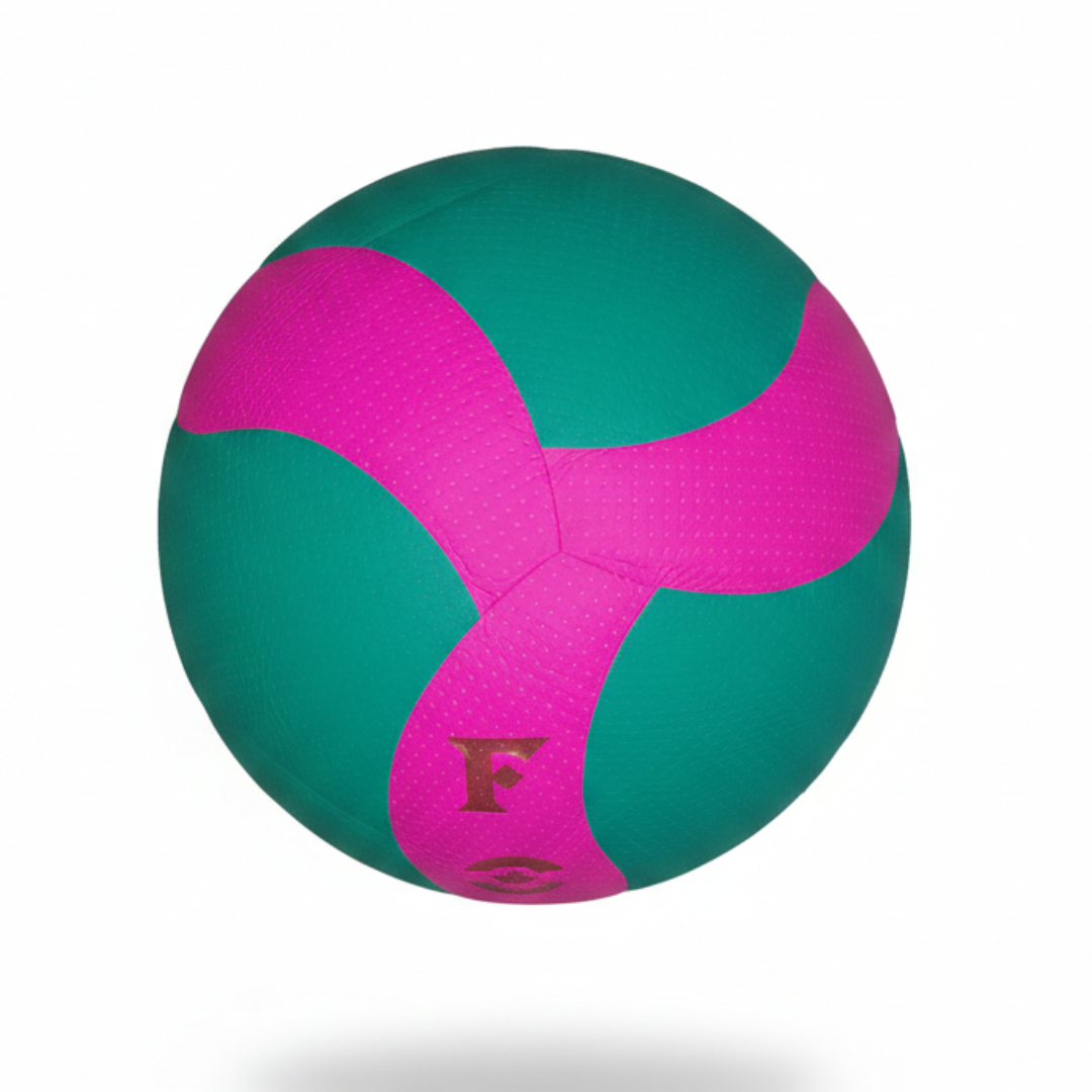 Balón de Voleibol Tamaño 5 Competencia Laminado Cuero PU FOX Verde Rosa